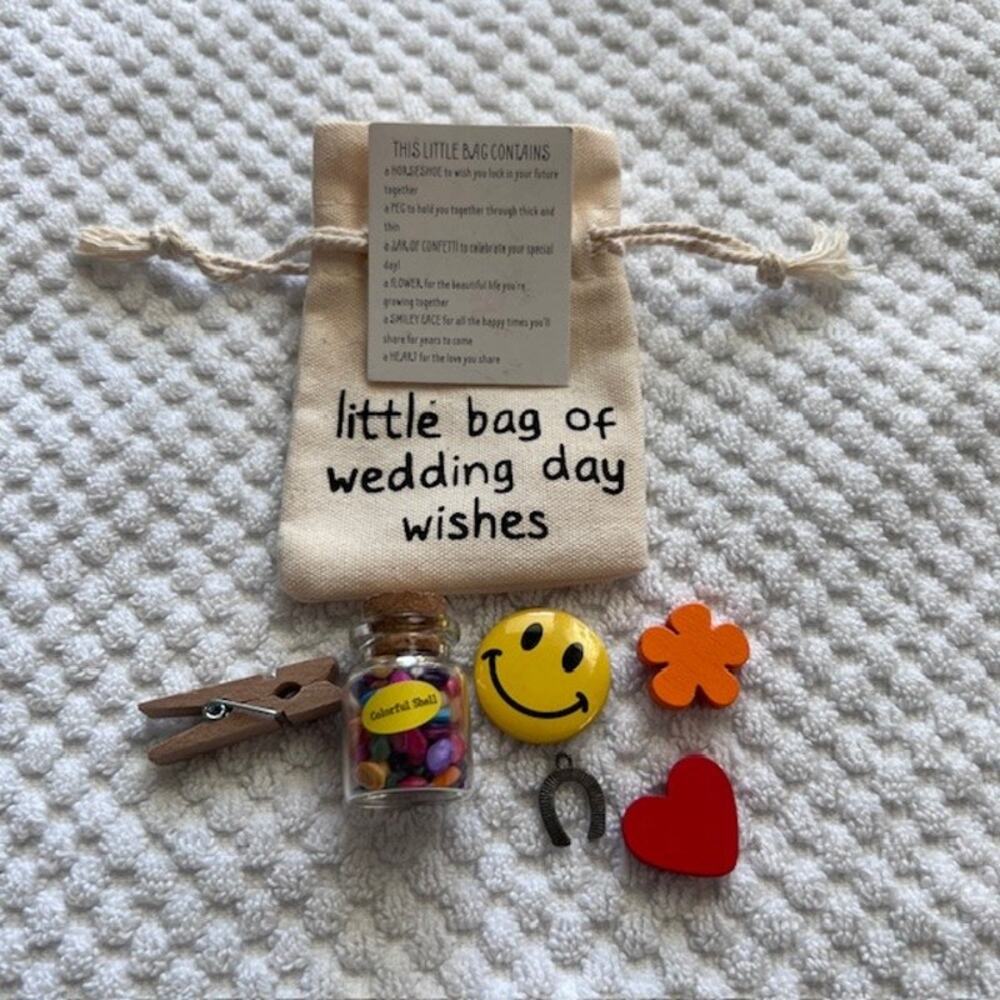Little Bag Of Wedding Day Wishes Special Bride Bridesmaids Gift Party Blessing